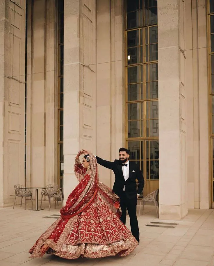 Couple and celebration moment, representative of the Gold collection
